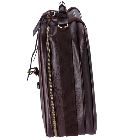Louis Vuitton Satellite Taiga Boston Travel Bag M30096 Acajou Calf